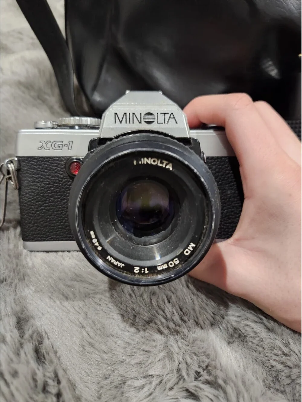 Minolta XG-1 Chrome 35mm Film SLR Camera 50mm f/1.8 50mm Standard Lens, Whole...
